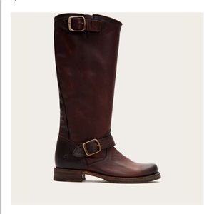 Frye Mid-Length Veronica Slouch Boots (Redwood)